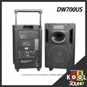 DW700US/SECO/세코/썬테크전자/무선앰프/900MHz/마이크선택/케리어/120W/USB
