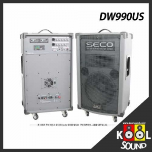 DW990US/SECO/세코/썬테크전자/무선앰프/900MHz/마이크선택/250W/2CH/USB