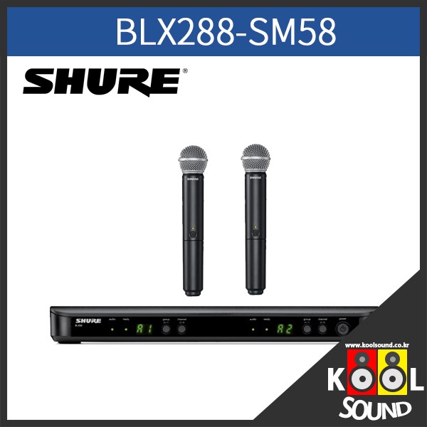 BLX14R/WL93/SHURE/슈어/BLX 무선 핀송수신기/900Mhz/랙타입