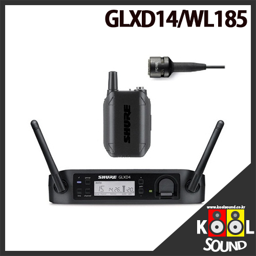 GLXD14/WL185/SHURE/슈어/GLX-D 핀송수신기/2.4G